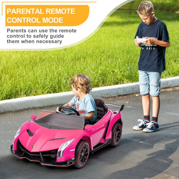 LEADZM Dual Drive 12.00V 4.5AH Roadster With 2.4G Remote Control Rose Veneno
