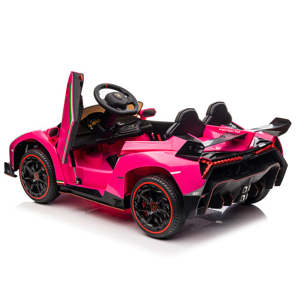 LEADZM Dual Drive 12.00V 4.5AH Roadster With 2.4G Remote Control Rose Veneno