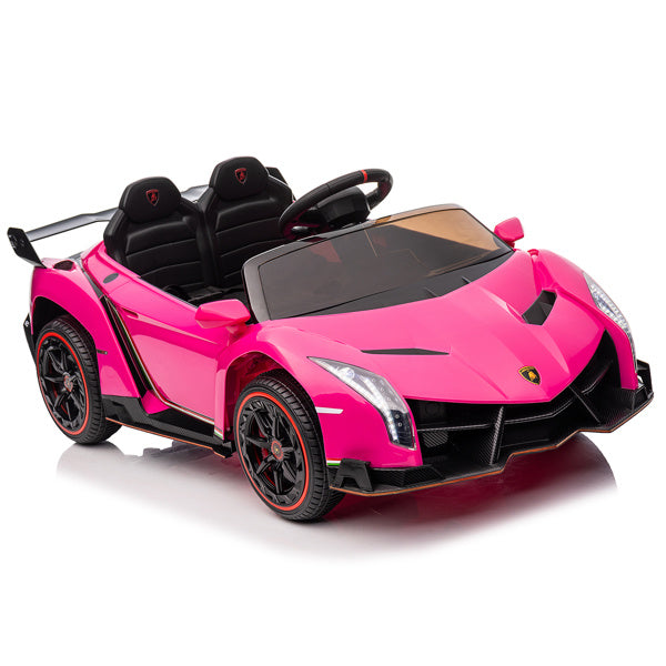 LEADZM Dual Drive 12.00V 4.5AH Roadster With 2.4G Remote Control Rose Veneno