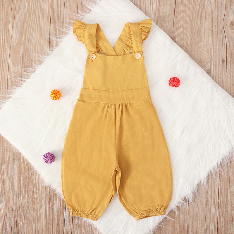 Solid color jumpsuit