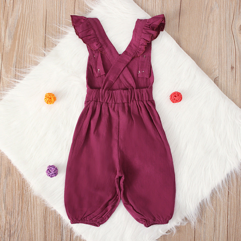 Solid color jumpsuit