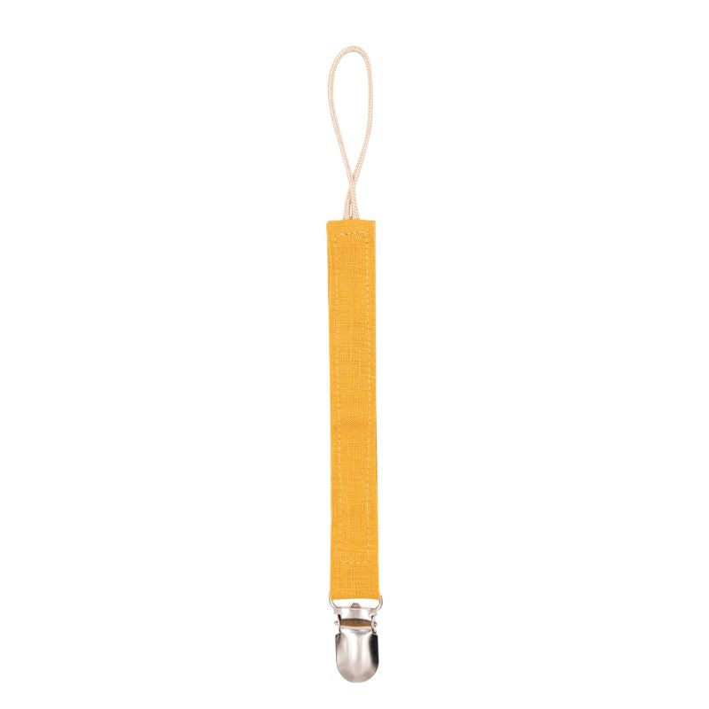 Linen and Cotton Pacifier Clip