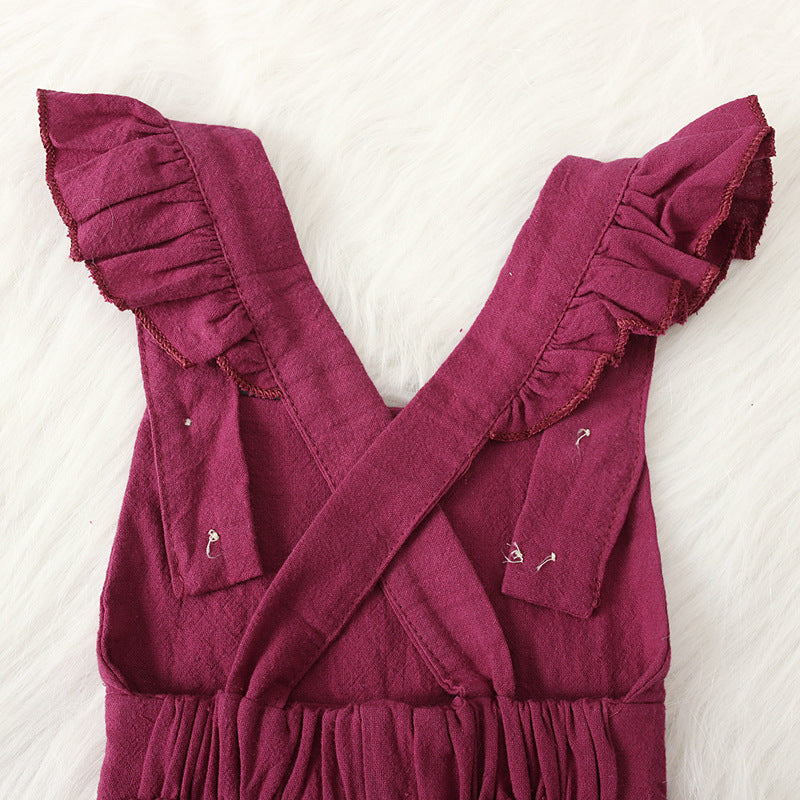 Solid color jumpsuit