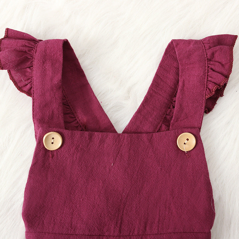Solid color jumpsuit