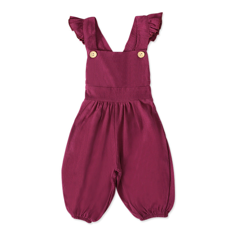 Solid color jumpsuit