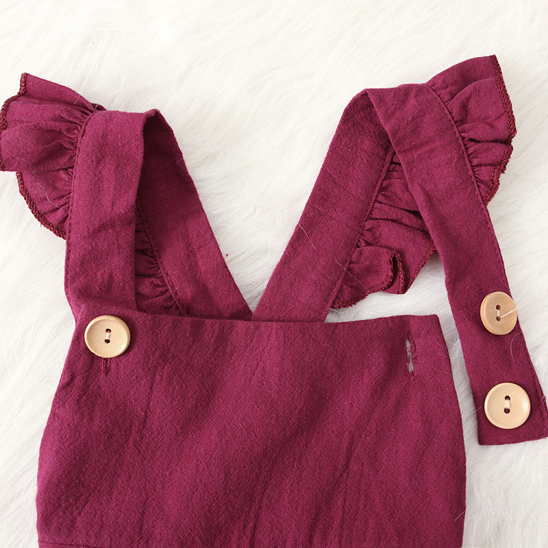 Solid color jumpsuit