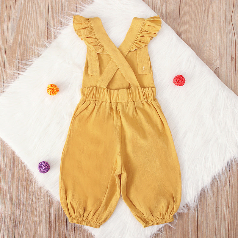 Solid color jumpsuit