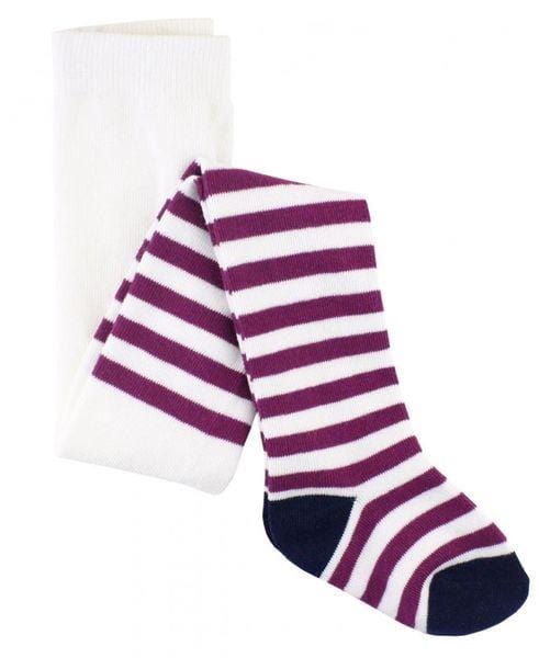 Plum Stripe Tights