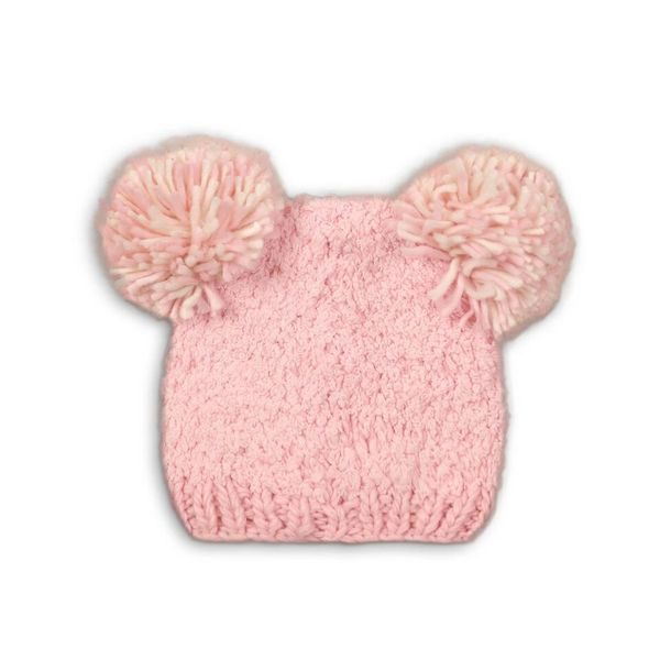 Pink Pom Pom Hat