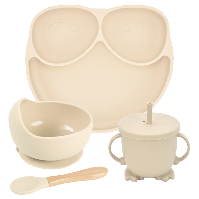 Smiley Face Silcone Plate Set