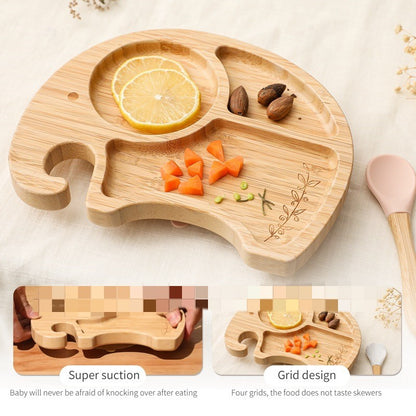 Elephant Bamboo Bowl Four-piece Set