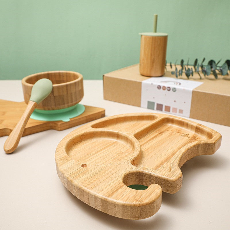 Elephant Bamboo Bowl Four-piece Set