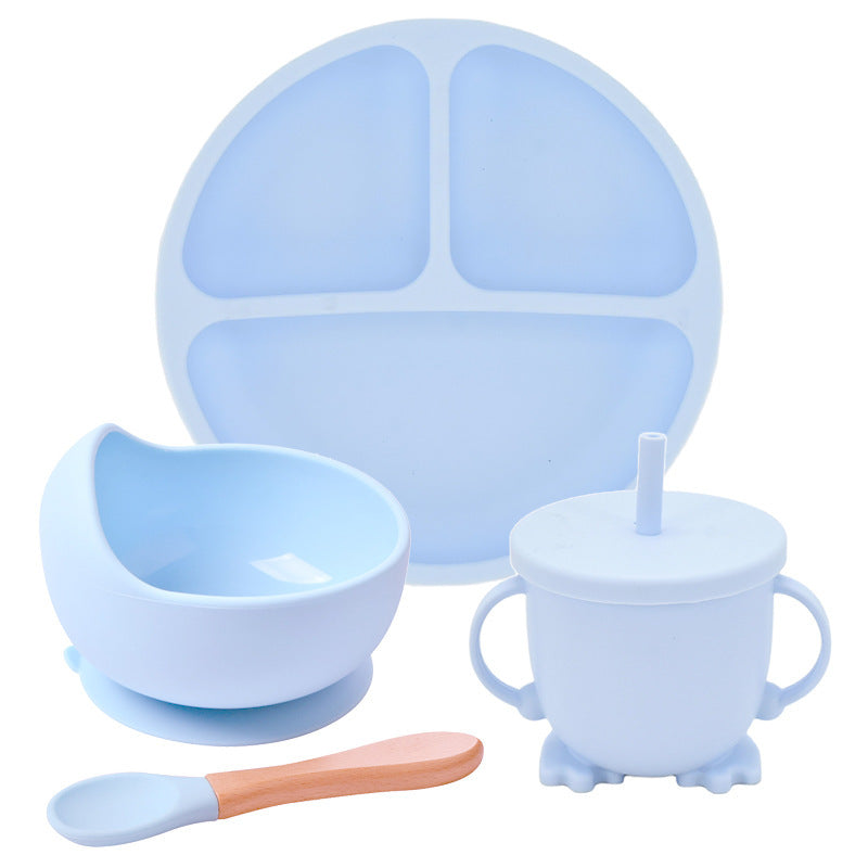 Smiley Face Silcone Plate Set