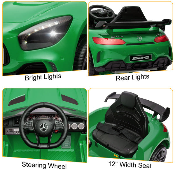 Mercedes-Benz Dual Drive 12.00 4.5Ah Roadster With 2.4G Remote Control Green AMG GTR