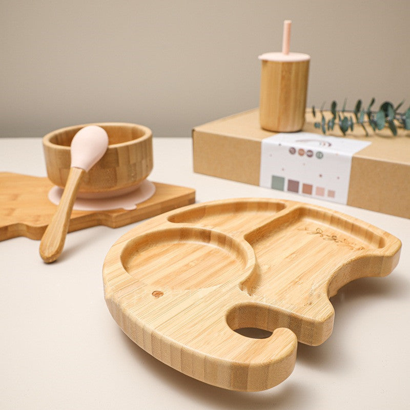 Elephant Bamboo Bowl Four-piece Set