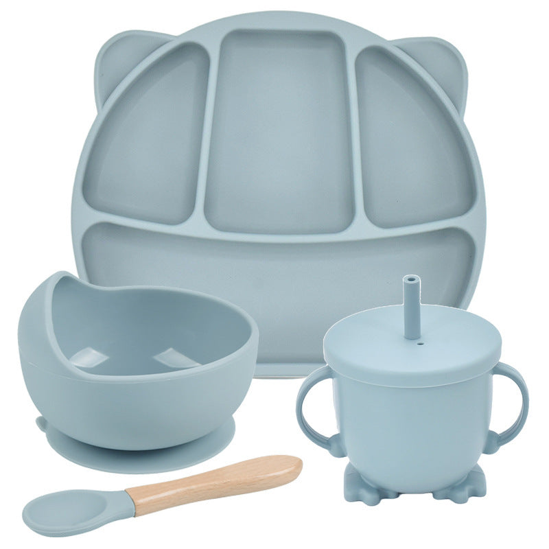 Smiley Face Silcone Plate Set