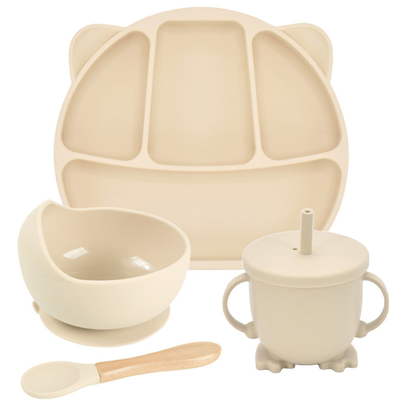 Smiley Face Silcone Plate Set