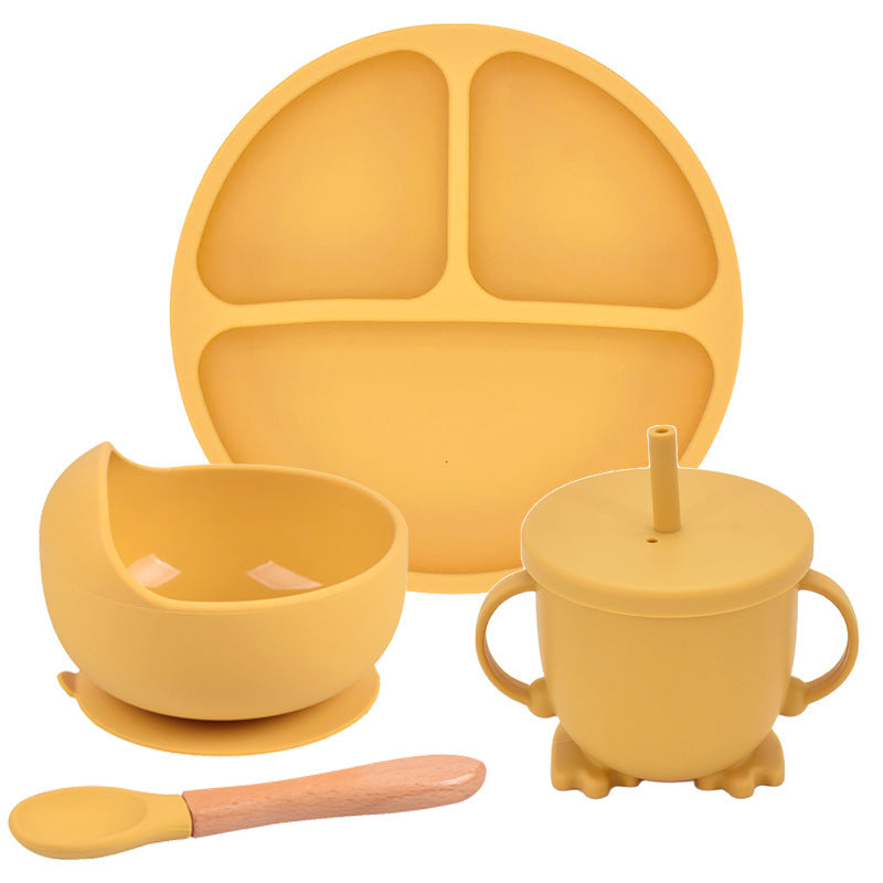 Smiley Face Silcone Plate Set