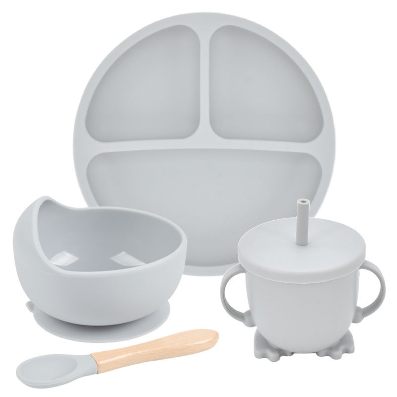 Smiley Face Silcone Plate Set