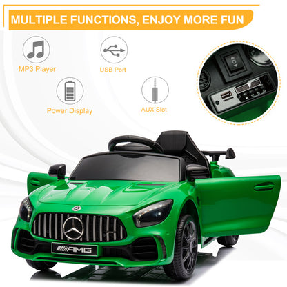 Mercedes-Benz Dual Drive 12.00 4.5Ah Roadster With 2.4G Remote Control Green AMG GTR