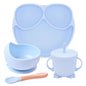 Smiley Face Silcone Plate Set