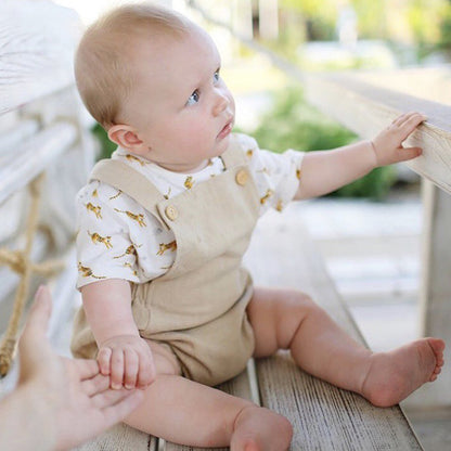 Solid Color Linen Bodysuit