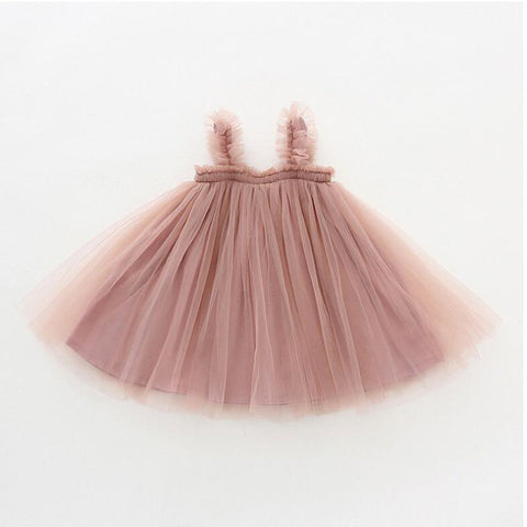 Children's Sling Dress Princess Tutu Skirt Mesh Skirt