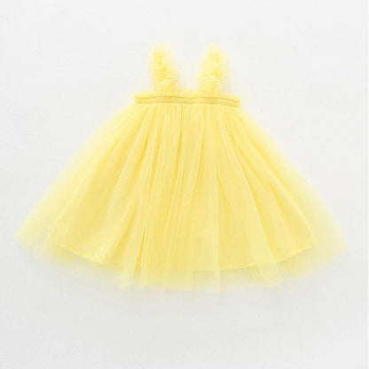 Children's Sling Dress Princess Tutu Skirt Mesh Skirt