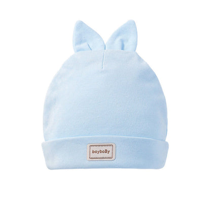 Cute Kids Hat Cap with Bibs Candy Solid Colors Boys Girls Baby Beanies Hats Cotton Born Baby Hat