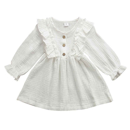 Dress Linen with Ruffle