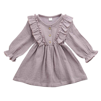 Dress Linen with Ruffle