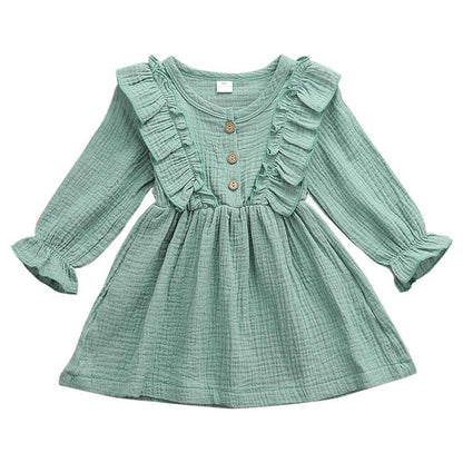 Dress Linen with Ruffle