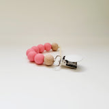 Pink Pop Pacifier Clip