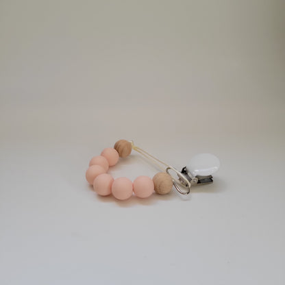 Light Pink Pop Pacifier Clip