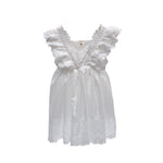 Summer Vest Skirt Baby Girl White Princess Skirt Lace Lace Skirt