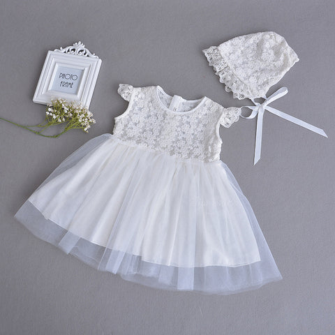 Dress Lace Baby White