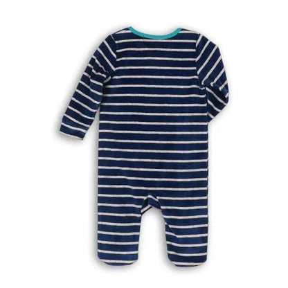 Dino Stripe Organic Onesie Funske