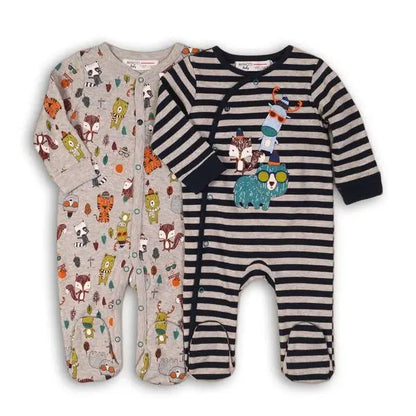 Forest Animal Onesie 2pk Funske