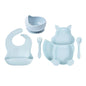 Squirrel Silicone Feeding Set Blue