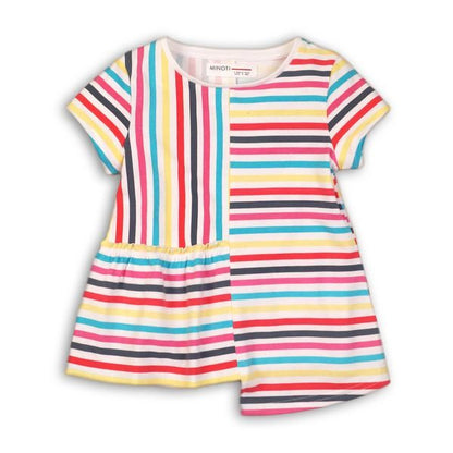 Multi Color Stripe Girls Shirt