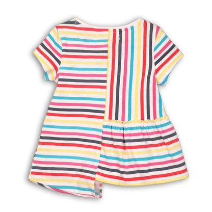 Multi Color Stripe Girls Shirt