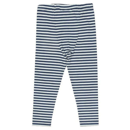 Navy Stripe Organic Leggings