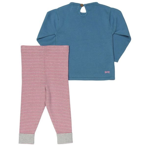 Elephant Stripes Organic Knit Set