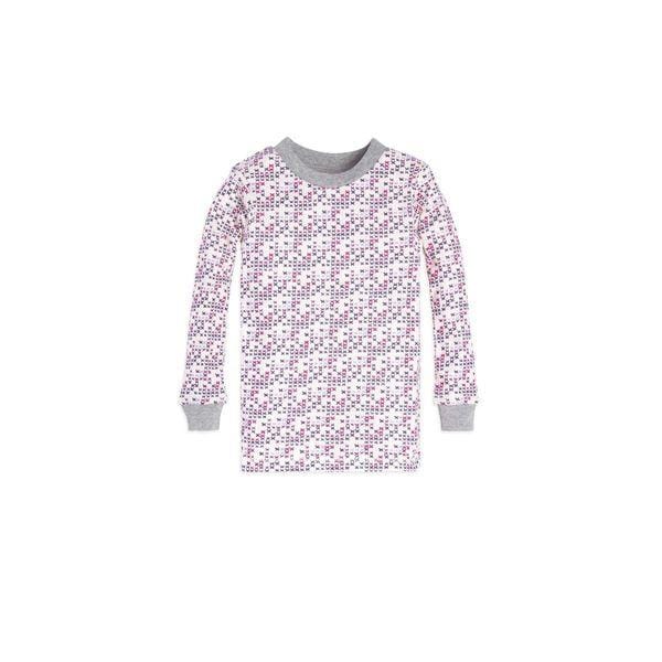 Micro Cross Stitch Organic Girls Pajama