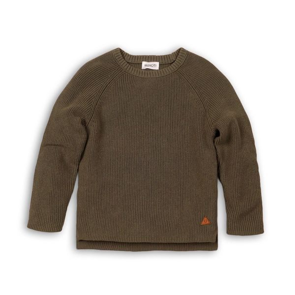 Olive Green Knitted Boys  Sweater