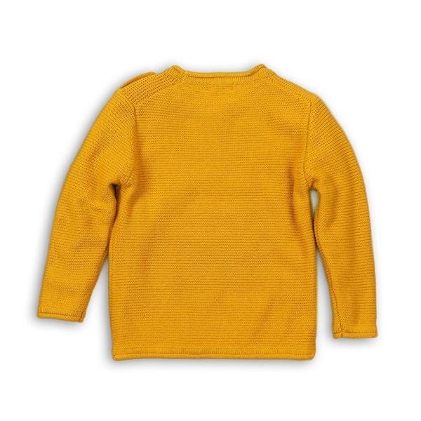 Deep Yellow Knitted Boys Sweater