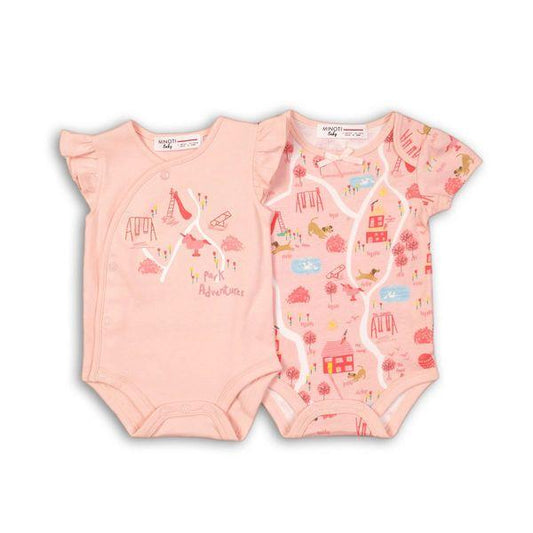 Pink Activity Organic Onesie