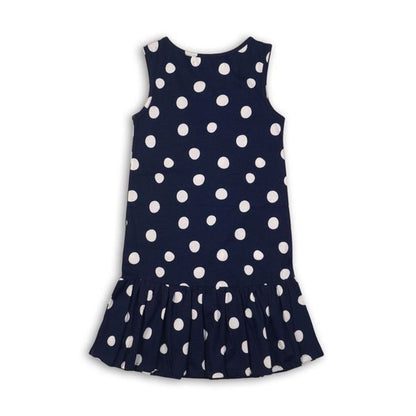 Navy Polka Dot Dress