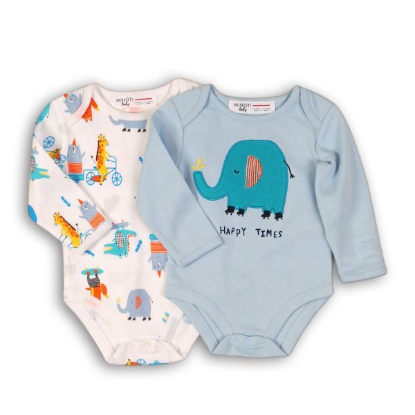 Happy Times 2 Pk Organic Onesie